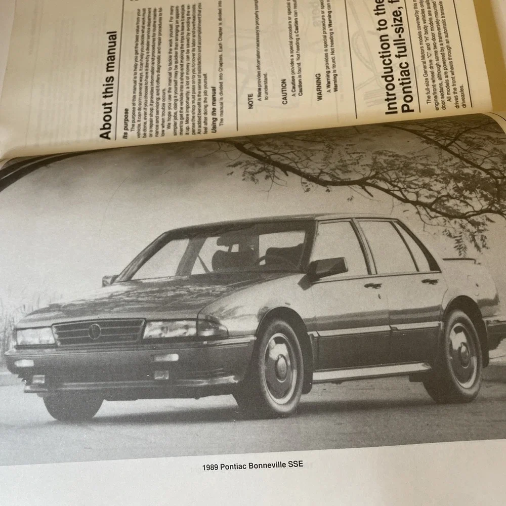 Haynes Buick/Oldsmobile/Pontiac Full Size Models 1985-93 FWD Repair manual